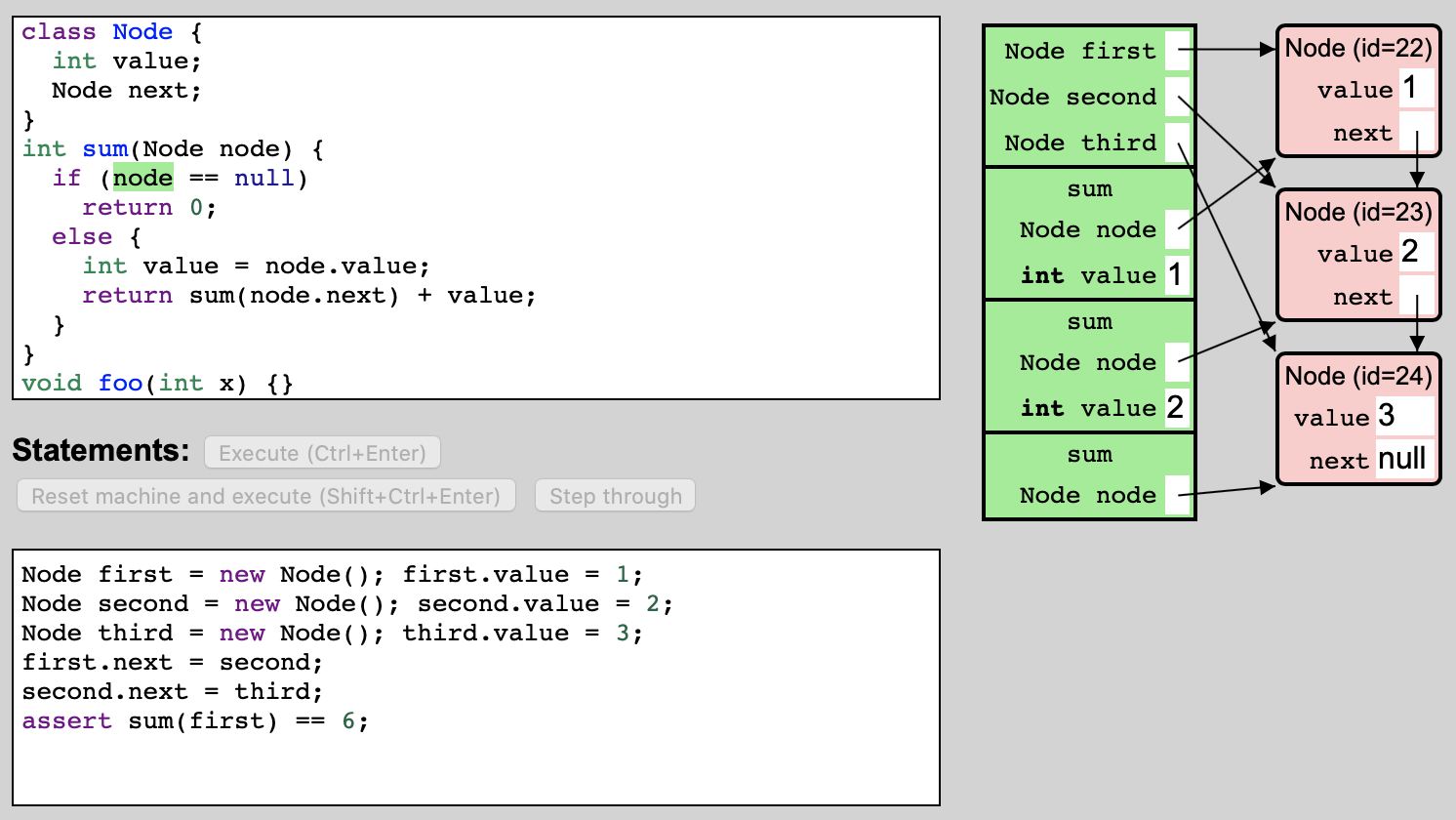 Another program execution state